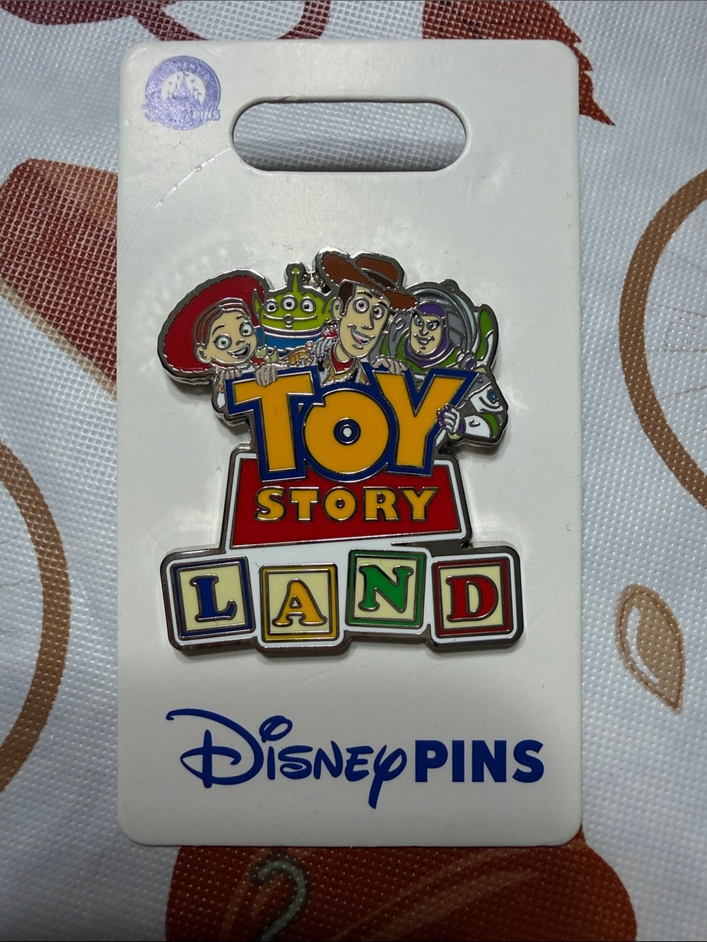 Disney Toy Story Land Enamel Pin - Yellow, Red, Blue, Green